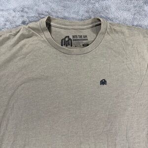 INTO THE AM Basic Tee Branded Brown Olive Capsule Minimalist Everyday Layering